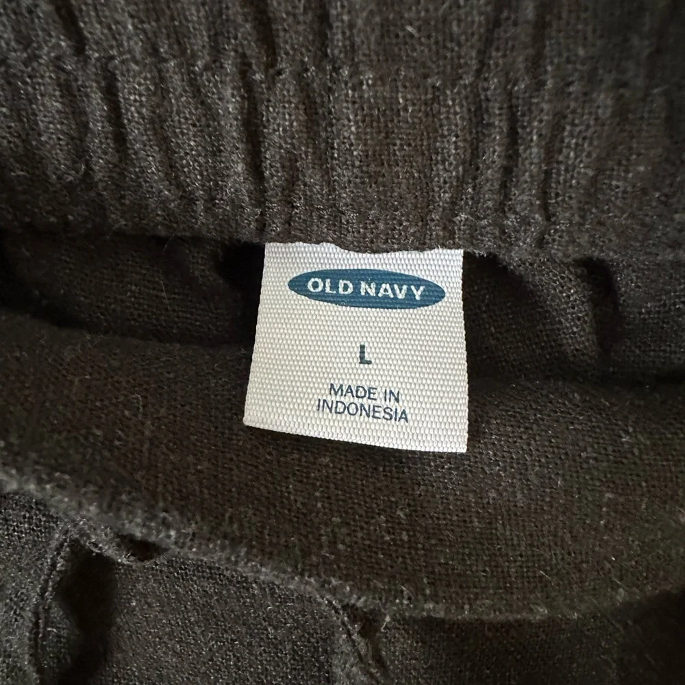 Old Navy Women’s Black linen Pants - Picture 2 of 3